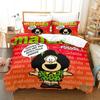 3D Print Mafalda Bedding Set Duvet Cover Bed Set Quilt Cover Pillowcase Comforter king Queen Size Boys Adult Bedding Set