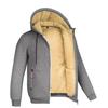 Men's Lambskin Hooded Sweatshirt, 2026 Fall/Winter, Trendy Solid Color, Plus Velvet, Thickened Jacket