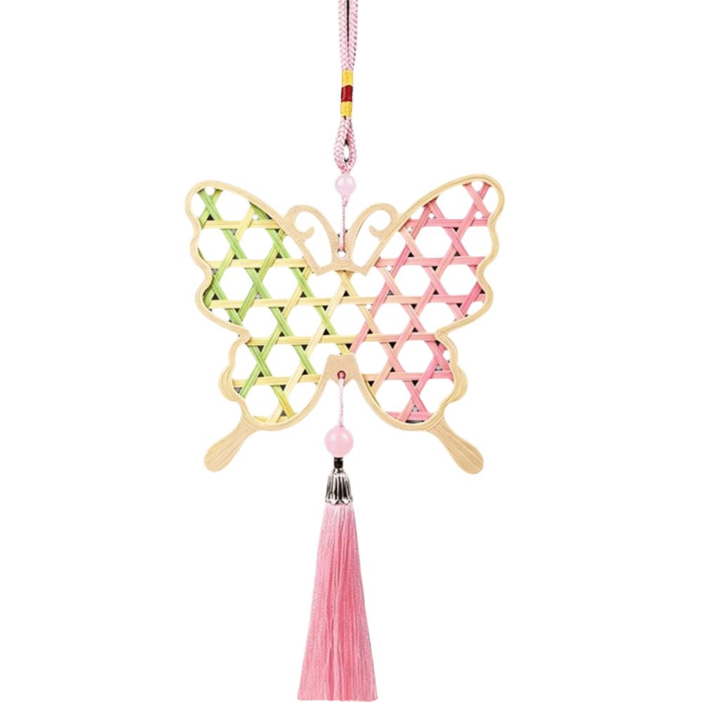 Zongzi Bamboo Pendant Material Kit Handmade Wind Chime Kit Courtyard Decor