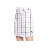 Puma Breathable Comfortable Versatile Plaid Print Slim Fit Casual Skirt Women skirts White 597893-02