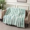 Tie Dye Double-Sided Faux Rabbit Fur Blanket Thick and Soft Nap Sofa Cover Blanket for Office High-Quality Warm Gift Comforter