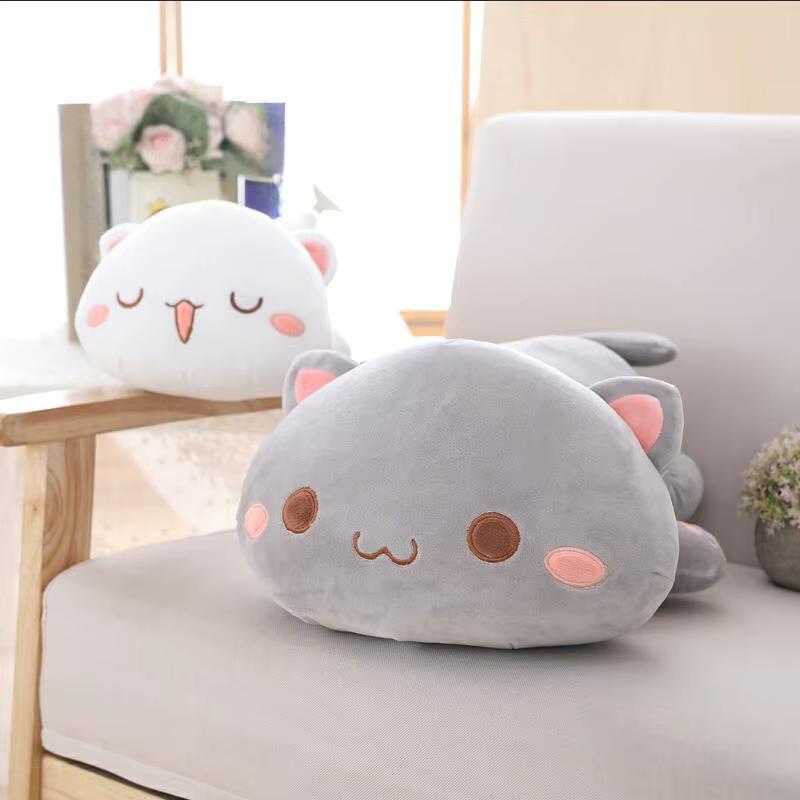 1pc 35/50/65cm Lying Cat Plush Toys Stuffed Cute Cat Doll Lovely Animal Pillow Soft Cartoon Cushion Kid Christmas Gift
