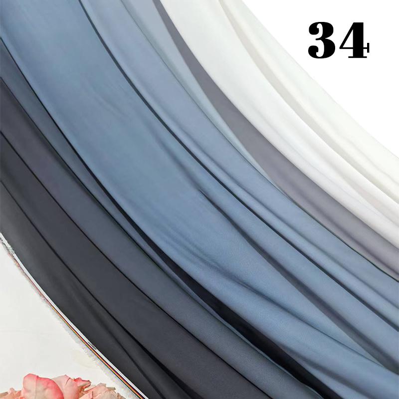 100x150cm Gradient Rainbow Fabric Ancient Style Sewing Hanfu Dress Stage DIY Costume Hanfu Silky Dress Stage Garment