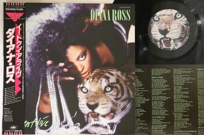 LP Record DIANA ROSS - Eaten Alive ECS91128 CAPITOL 1985 Japan Obi Soul/Funk Used