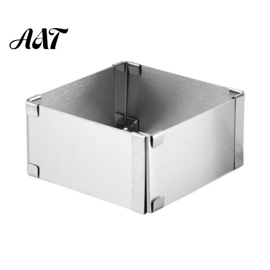 Easy Release Baking Tools for Bakery Stainless Steel Cake Pan, Durable Nonstick Square Molds Pastries Tin, Reusable Mold, Home Supplies 1