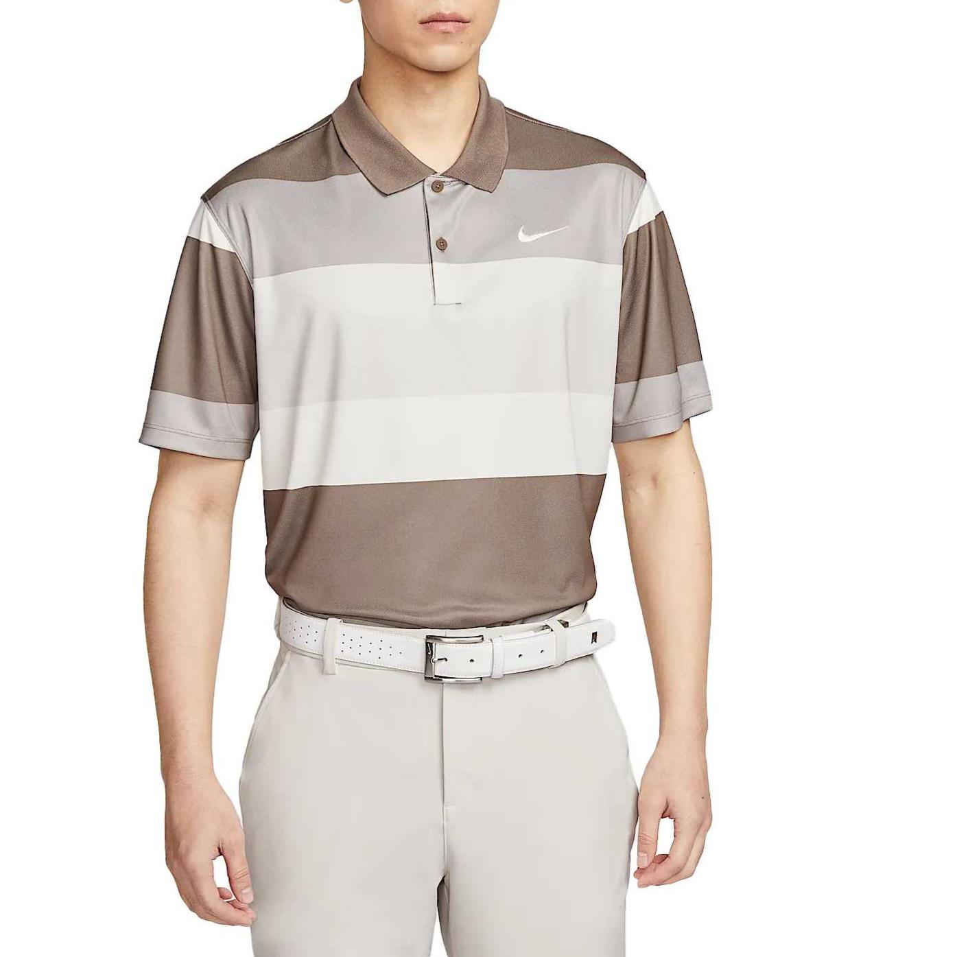 

Nike Victory Dri-Fit Swoosh Comfortable Casual Simple Versatile Short Sleeve Polo Shirt Men tops Brown FZ7449-233 M