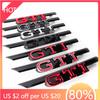 Golf 3 4 MK3 MK4 2026 Heiß Für VW VOLKSWAGEN 1 Stück Schwarz/Rot 3D ABS GTI Buchstabe Frontgrill Emblem Ersatz Stil Anzug Für VW Go