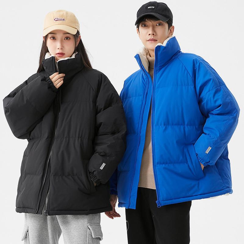 Men's New Winter Cotton-padded Clothes Korean Version Couple Bread Cotton-padded Jacket Light and Thin Winter Coat