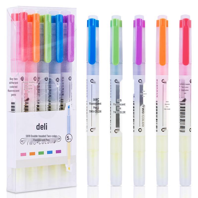 Deli S619 Assorted Color Highlighter Pens