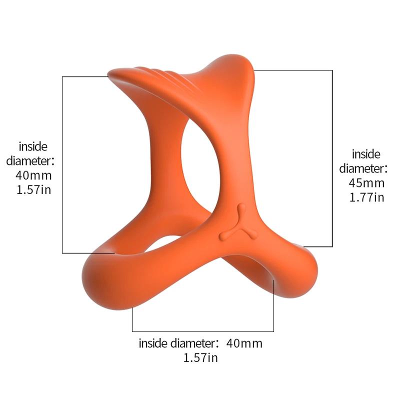 Anneaux péniens Pénis Masculin Érection Écarteur Extenseur Anneaux de Cock Retarder l'Éjaculation Agrandisseur de Pénis Masseur de Gland Jouets Sexuels pour Adultes Hommes