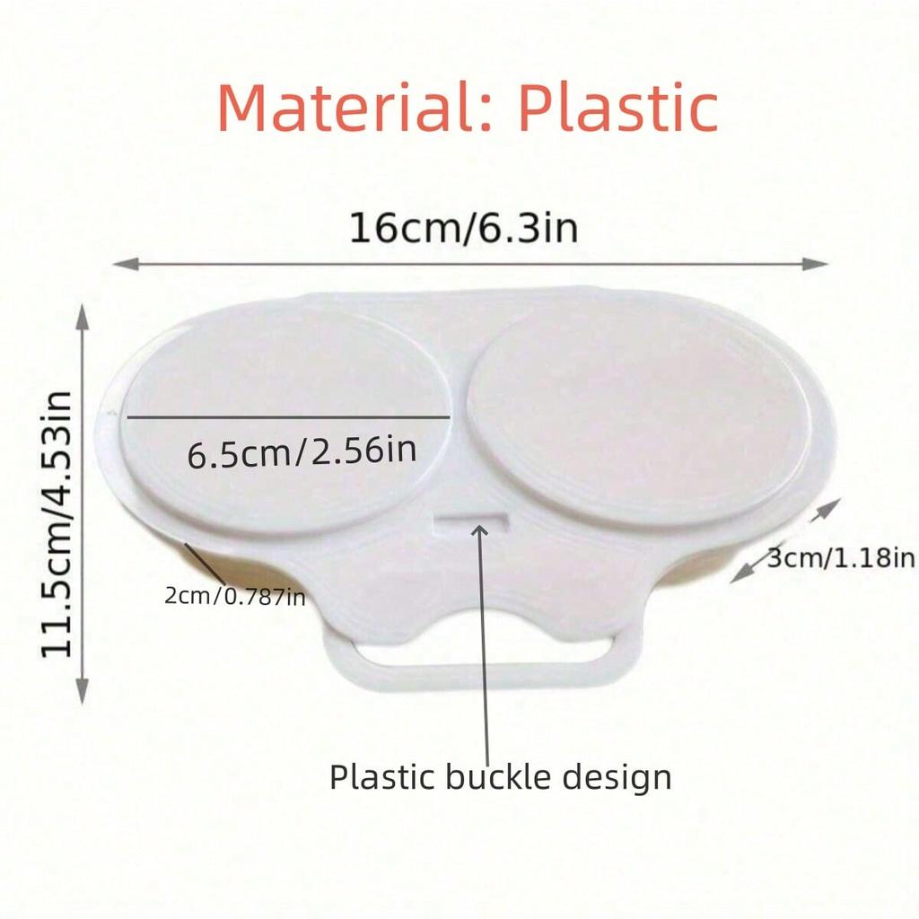 1-Cup Microwave Egg Poacher, BPA-Free Double Egg Cooker Mold, Non-Stick Egg Steamer for Breakfast, Kitchen Gadget