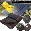 3/6/12Pin 45%~80% Shading Black Sun Shade Net UV-Resistant Garden Sunshade Net Greenhouse Shading Cover Courtyard Shade Mesh