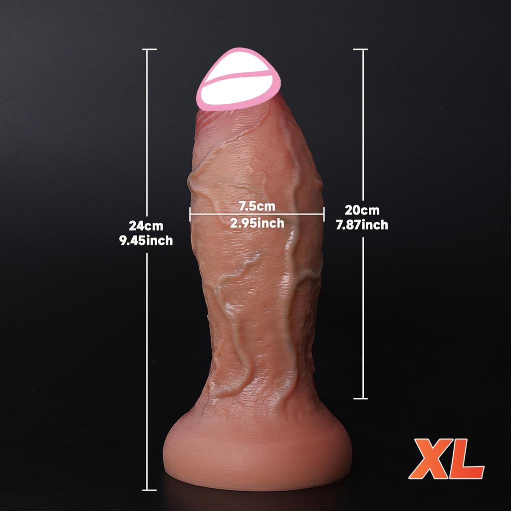 Realistic Flesh Skin Soft Thick Big Dildo Double Silicone Small Penis Woman Man Anal Sex Toy Suction Cup Dick Masturbators Cock