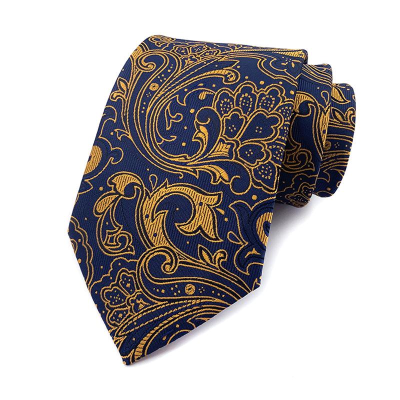 New Men's Classic Floral Dot Tie Luxury 8cm Jacquard Neck Tie Necktie For Men Business Wedding Party Daily Wear Accessory
