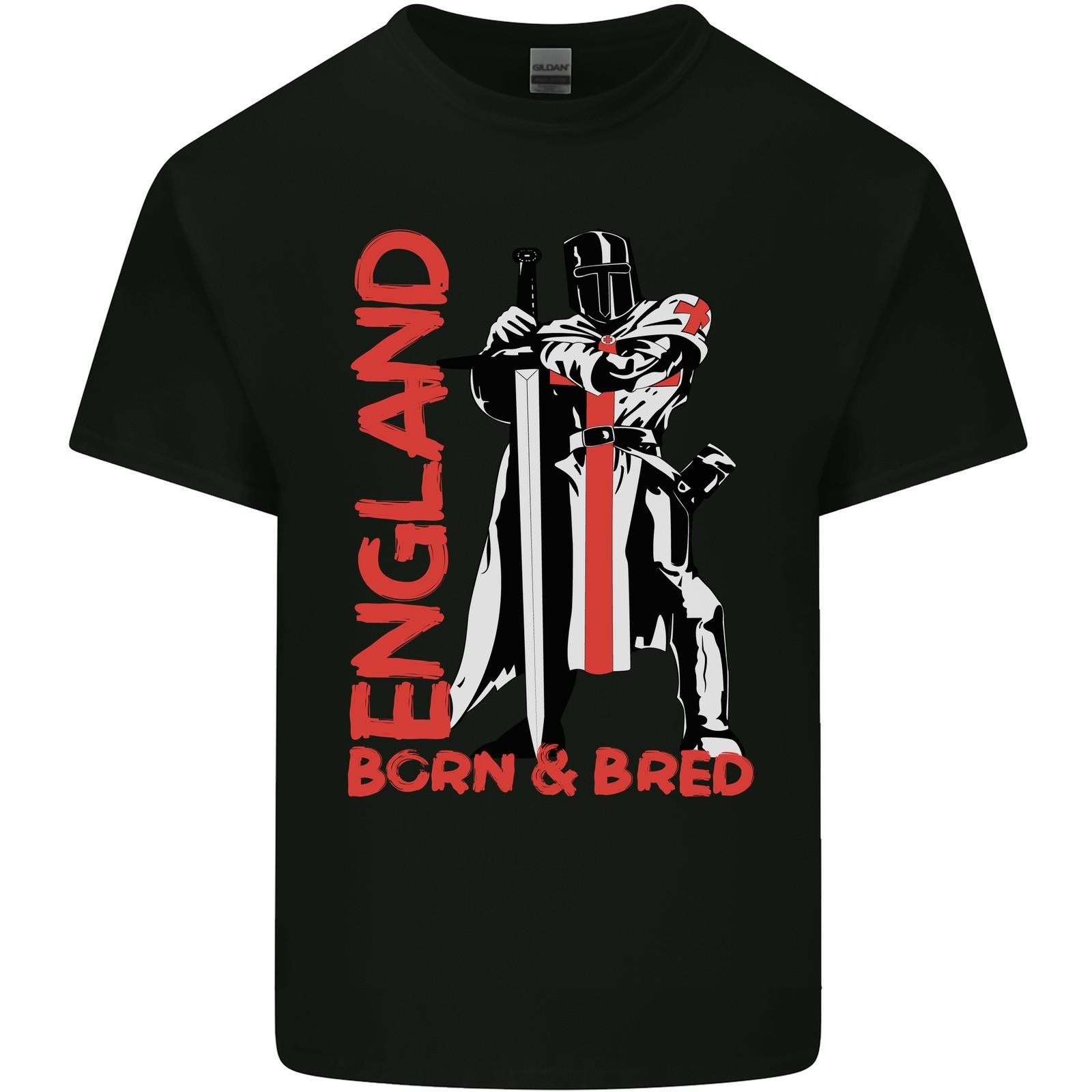 England Born & Bred St Georges Day Mens Light Cotton T-Shirt 2XL