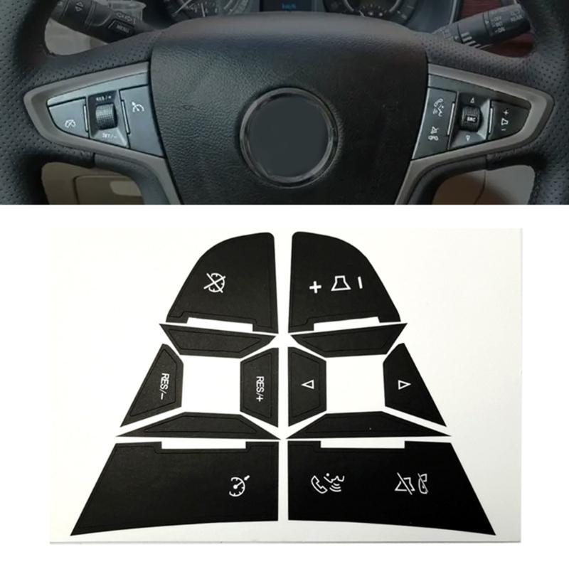 Repair Decals for GL8 Steering Wheel Button Trim Cover Stickers Automotive Interior Accessories Easy Installation