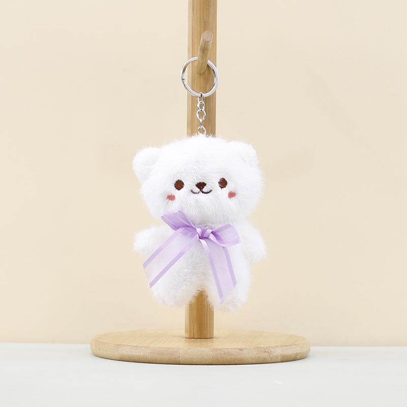 Bear Whimsical Stuffed Keychain And Lovely Bunny Bag Pendant For Use Everyday