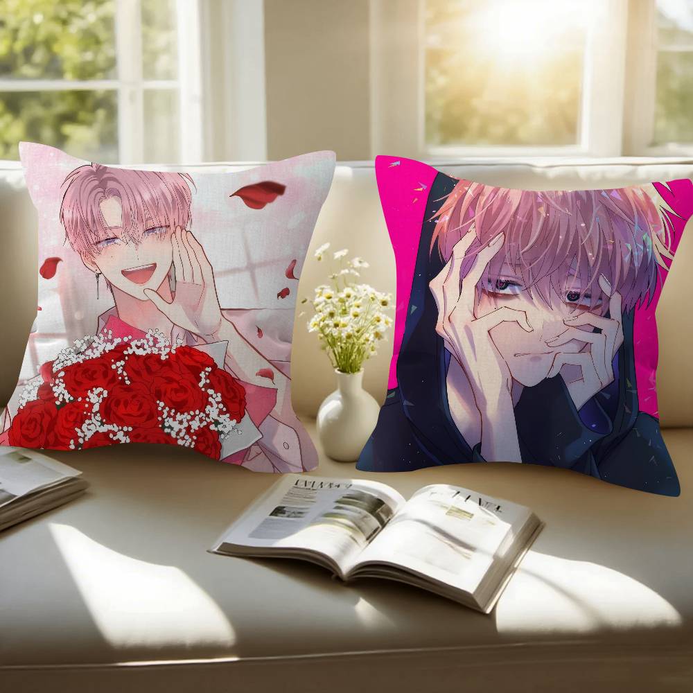 Cartoon Anime TTamons BSide Manga Cushion Cover Pillowcase Upholstery Sofa Throw Pillow Home Decor Pillowcas