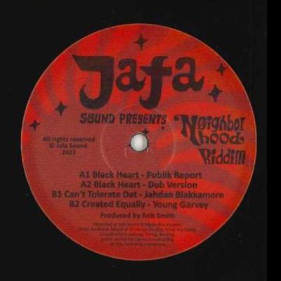 Disque 12 pouces PUBLIK REPOR; JAFA SOUND / JAHDAN B - Cœur Noir / Je ne peux pas tolérer ça; C  JAFA 2023 Europe Reggae, Ska & Dub
