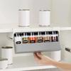 Kitchen Seasoning Bottle Storage Rack Spice Rack Self-adhesive Wall-mounted Under-Shelf Spice Organizer Kitchen Storage Rack