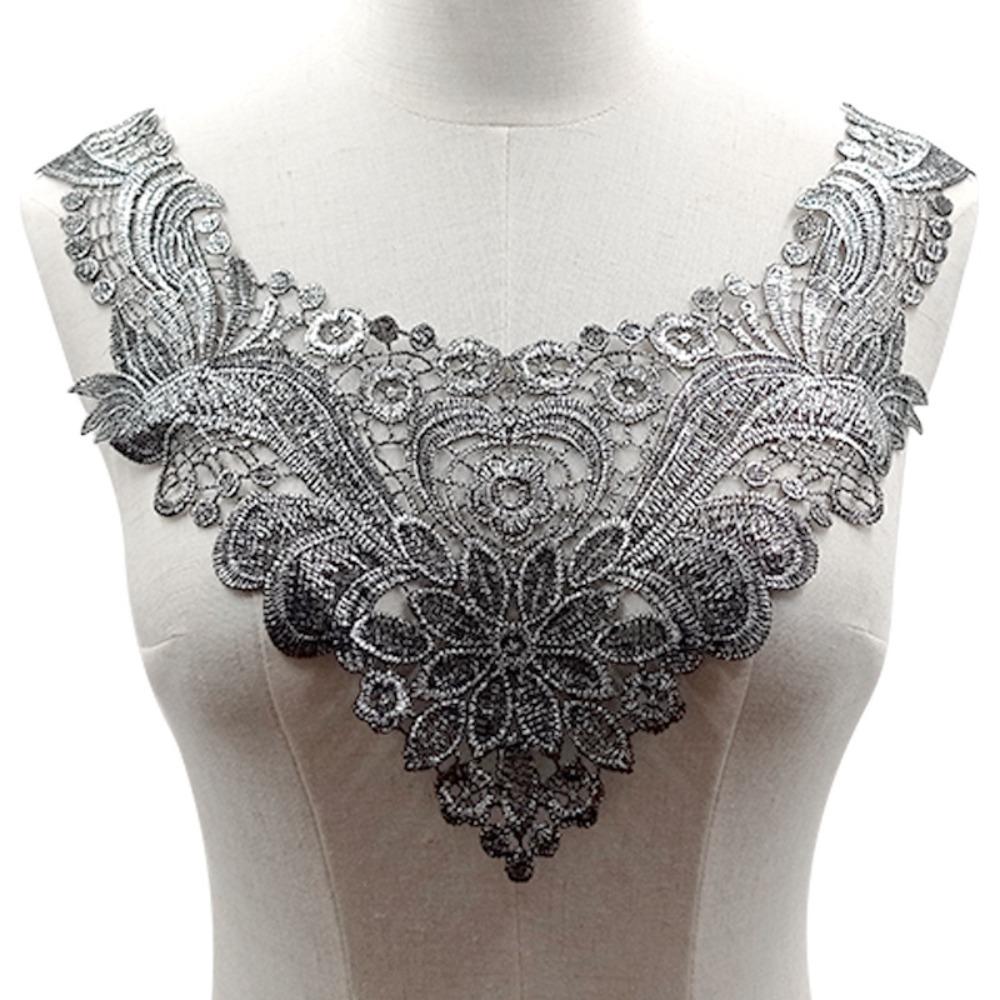 DIY Lace Neckline Sweet Embroidery Flower Collar Apparel Accessories Lace Trim  Women's Fashion