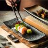 Retro Obdĺžnikový Tanier na Sushi Japonské Keramické Taniere Tanier na Západné Jedlo Domáca Jedálenská Súprava Taniere a Misy Kuchynské Doplnky