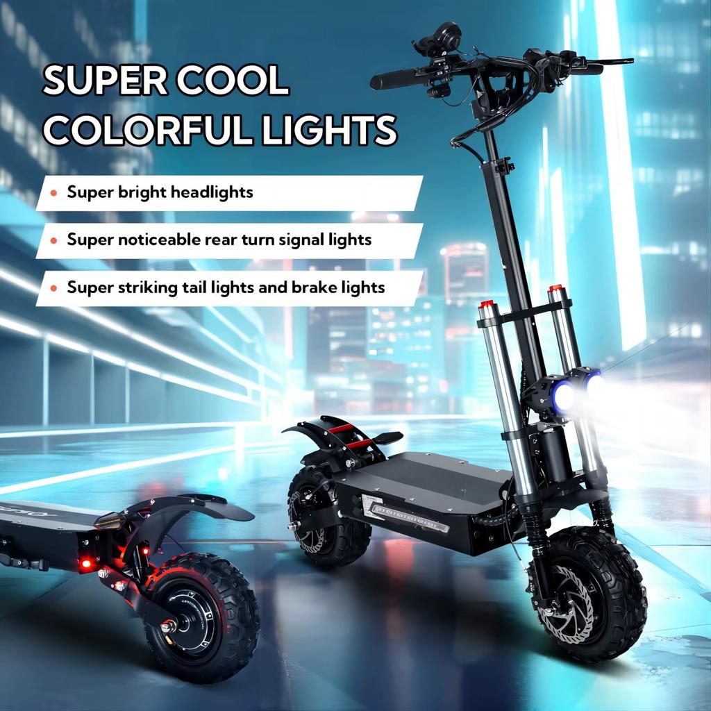 E5B electric scooter 6000W60V40AH folding fast off-road electric scooter 11 inch 85 km/h electric scooter