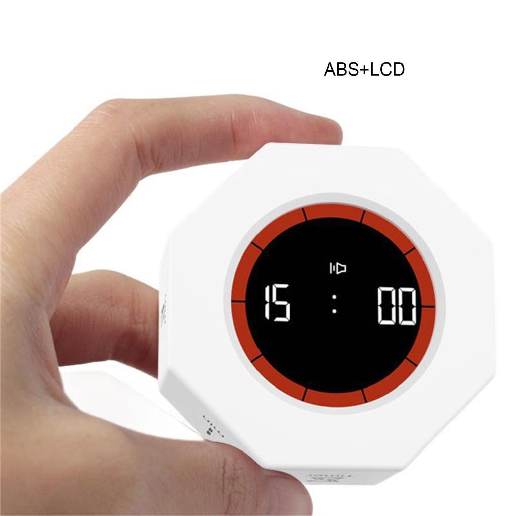 Automatischer rotierender leiser Timer Wiederaufladbares visuelles Countdown-Gerät ABS-Textur Geeignet für Küchenarbeit Fokussierung