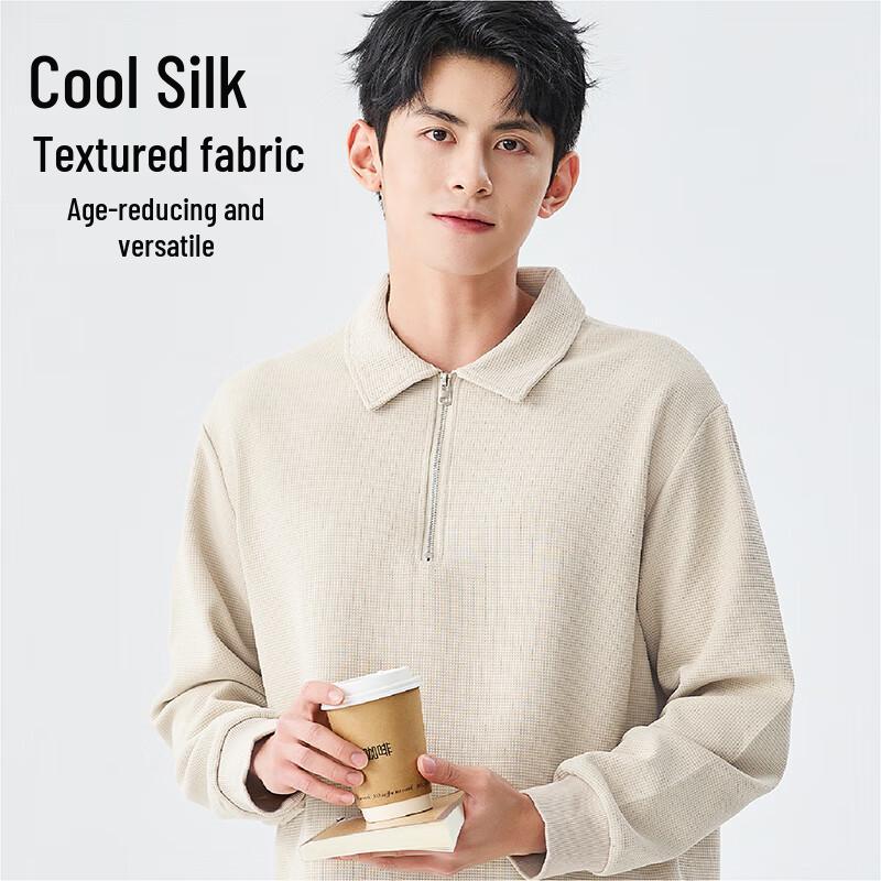 Baleno Men's S&K Series Turn-Down Collar Anti-Wrinkle Pullover Sweatshirt