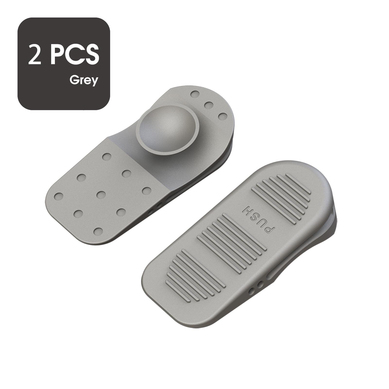 

Силиконовый дверной стопор, амортизирующий блок, клин, защита для детской безопасности, дверной стопор, присоска для предотвращения столкновений с удобным хранением серый