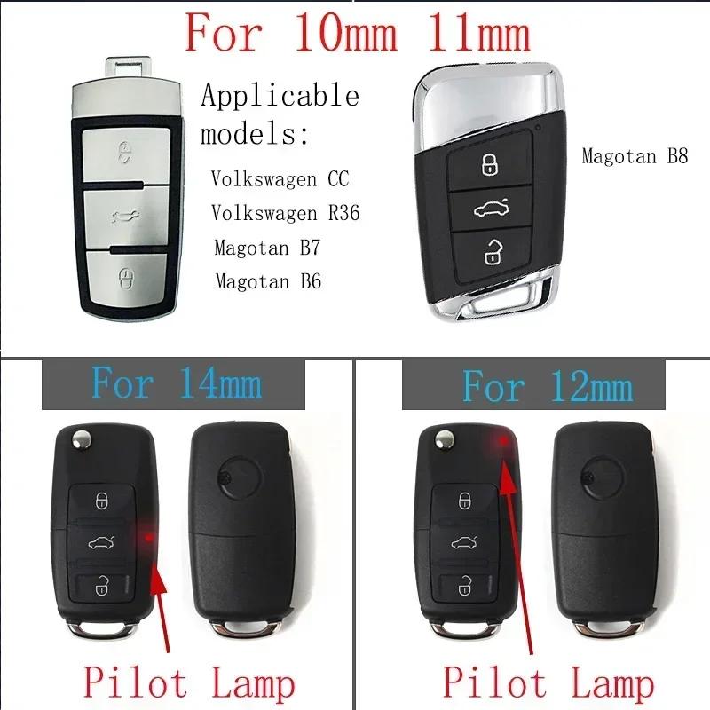 YNEPB1 Car Key Sticker Auto Control Keychain Accessories For Volkswagen VW Rline R GTI Golf Polo Passat Magotan Tiguan Bora Jetta T-ROC