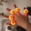 50PCS Halloween LED Light Up Rings Glow in The Dark Flashing Party Favor Toys for Kids Trick or Treat Gift Ring Set Decoration