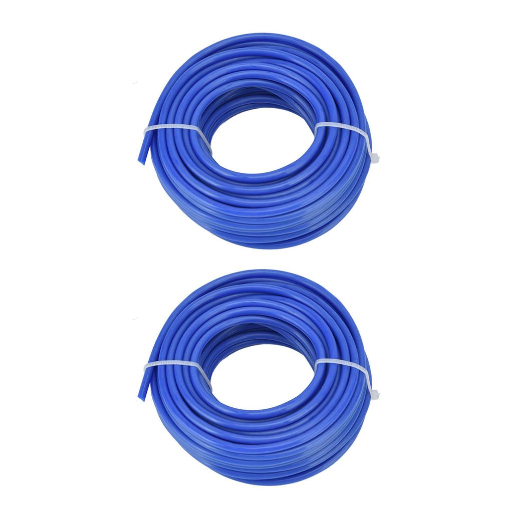 2PCS 4mm String Trimmer Line Nylon Round Trimmer Line Blue Lawn Mower Accessories for