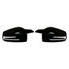 1 Pair Glossy Black For Mercedes Benz W176 W246 W212 W204 C117 X156 X204 W221 C218 Rearview Mirror Cover Caps Sticking