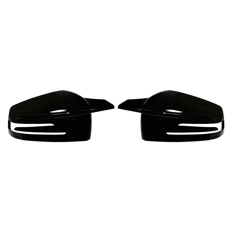 For Mercedes Benz C GLC S E Class W176 W246 W204 W212 W221 C117 X204 Sticking carbon Black Side Rearview Mirror Cover Caps