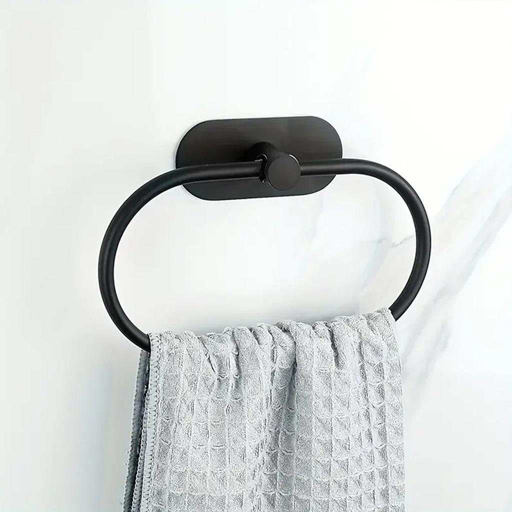 Stainless Steel Bathroom Hardware Set No-drill Towel Bar Holder Self-Adhesive Toliet Paper Holder Robe Hook Bathroom Accessories