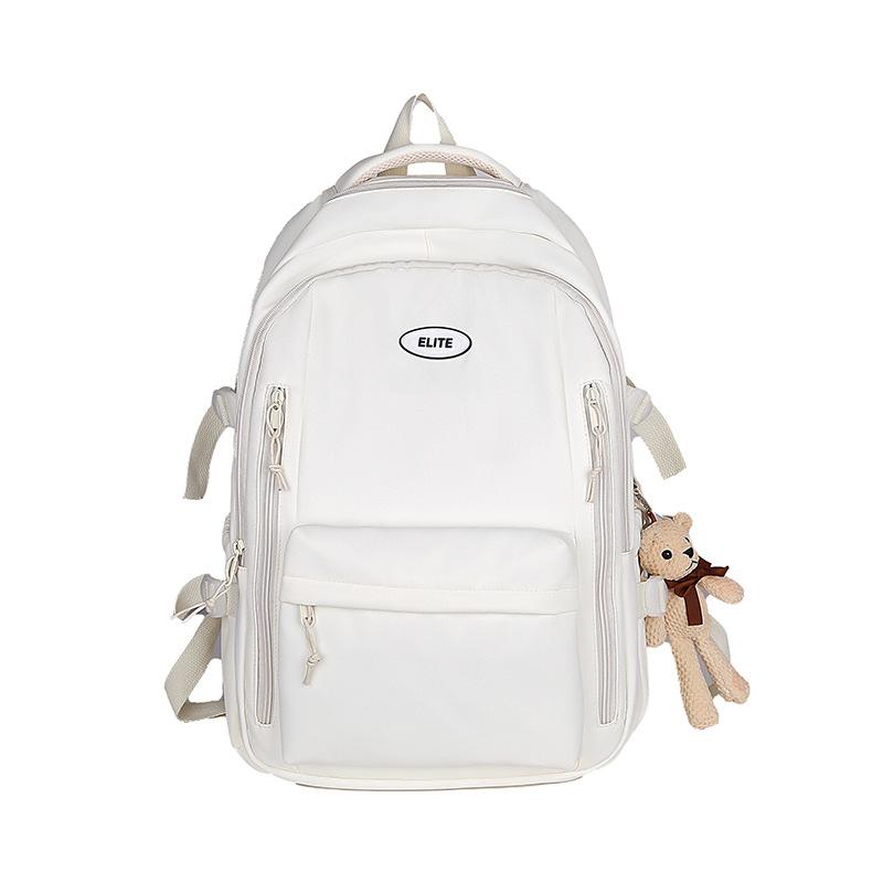 Schoolbag new schoolbag simple, lightweight and versatile large-capacity backpack junior high school student college student niche fashion backpack