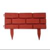 4 - Piece Garden Plastic Brick Fence with Solar Lights , Cross - Border Hot Seller , PP Material