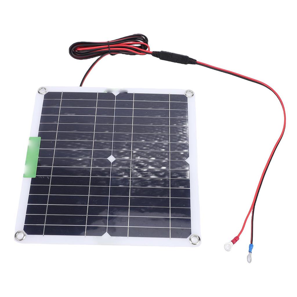 20W Solar Panel with Auto Adaptive Controller Weather Proof Monocrystalline Silicon Solar Panel Charger for RV Camping