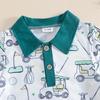 Baby Print Short Sleeve Bodysuit Casual Comfortable for Everyday Wear
