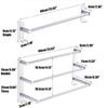 1/2/3 Tiers 60cm Wall Mounted Bathroom Aluminum Alloy Towel Bar Rail Matte Black/Silver Towel Holder Towel Hanger