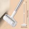 4pcs/set (3 Rolls of Paper+1 Mop Long Handled Hair Remover, Retractable Hair Brush for Clothing, Household Floor Cleaning Tool for Cat Hair,
