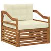 Outdoor Sofa Set Solid Acacia Wood Natural