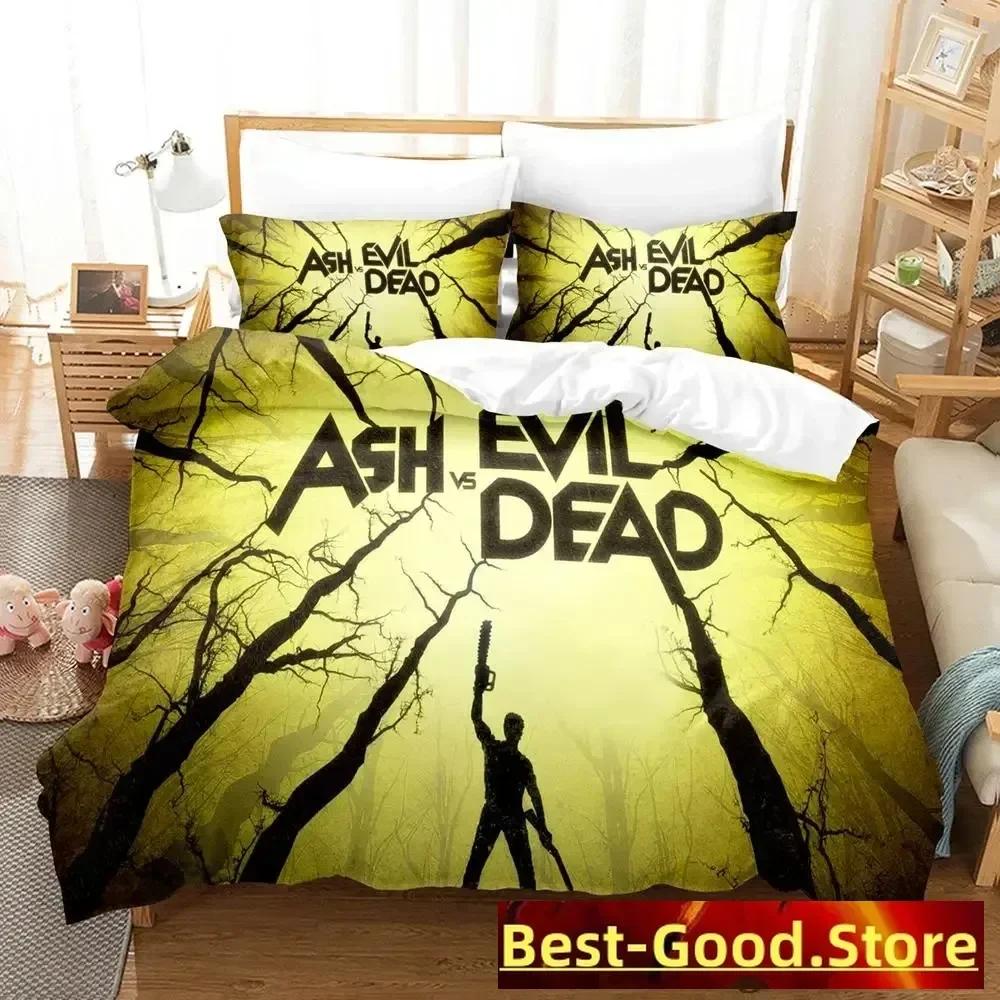 

Comforter Ash Vs Evil Dead Bedding Set Single Twin Printed Bed Set With Bed Soft Single Double Queen King Size Comforter (quilt)-EU Single(135*200cm)3pcs