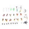 Fly Fishing Kit 88 Pcs Exquisite Lifelike Fishing Lures Hook Sequin Accessories Set