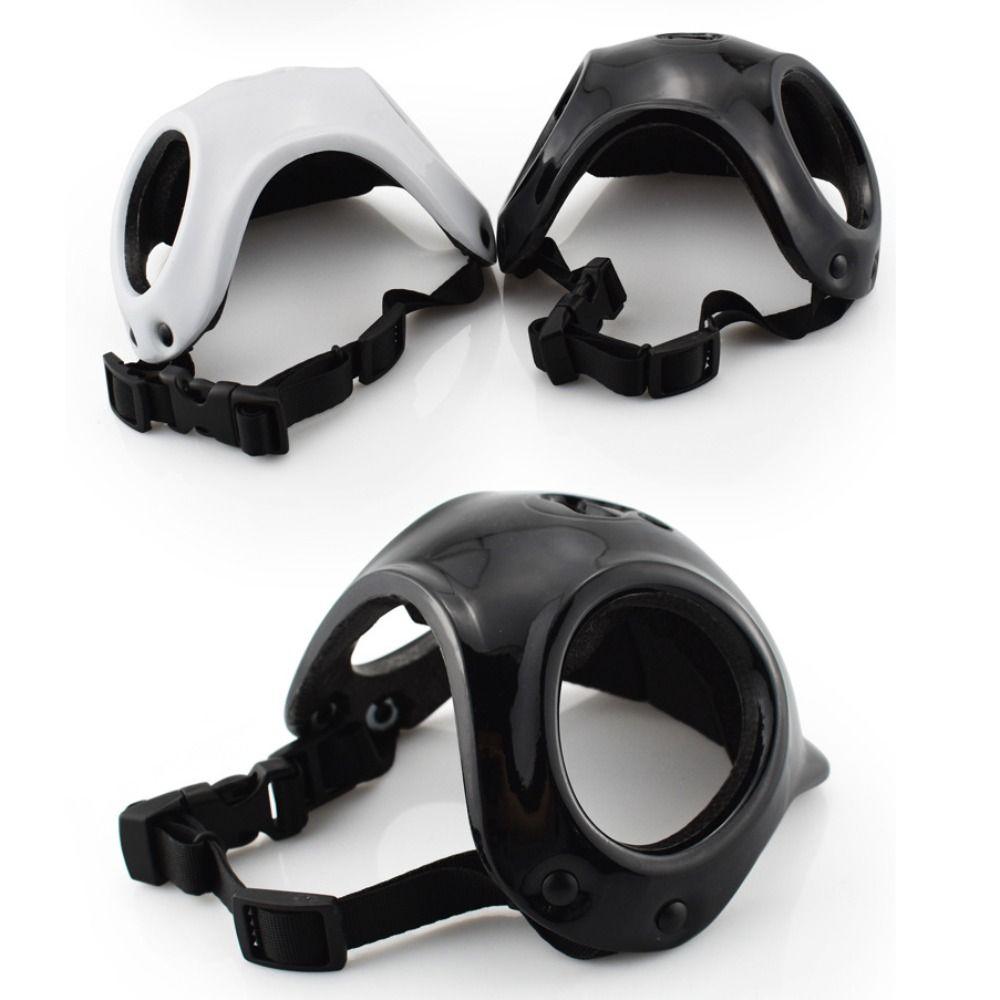 Mit Ohrlöchern Haustier Motorrad Kopfbedeckung Einfarbige Welpen Sicherheitshelm Haustier Lokomotive Helm Katze