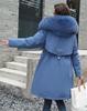 Winter Jacke 2023 Neue Frauen Parka Kleidung Langen Mantel Wolle Liner Mit Kapuze Jacke Pelz Kragen Dicke Warme Schnee Tragen Gepolsterte parka 6XL