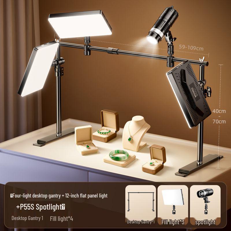 Broadcast Fill Light: LED Desktop Top Light for Live Room Photography and Professional Lighting