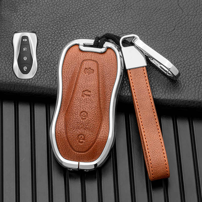 Key Case Cover For Geely Belgee X70 X50 Atlas Emgrand GS X6 Tugella Remote Fob Holder Car Accessories