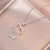Versatile Zircon Cat Pendant Necklace - Fresh 2025 Style for Women